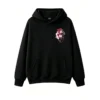 主图_1 Buzo con Capucha Algodón Estampado Corazón Floral Arte Minimalista