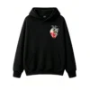 主图_1 Buzo con Capucha Algodón Estampado Corazón Floral Arte Urbano Premium