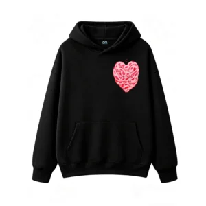 Buzo con Capucha Algodón Estampado Serpientes Corazón Love Premium