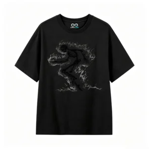 Remera Algodón Estampado Fuego Aesthetic Oversize Calidad Premium