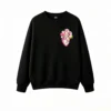 主图_1 Buzo Cuello Redondo Algodón Estampado Corazón Floral Diseño Vintage Premium