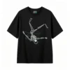 Remera Algodón Estampado Esqueleto Nadador Diseño Urbano