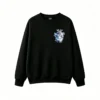 主图_1 Buzo Cuello Redondo Algodón Estampado Corazón Mariposas Azul Oversize