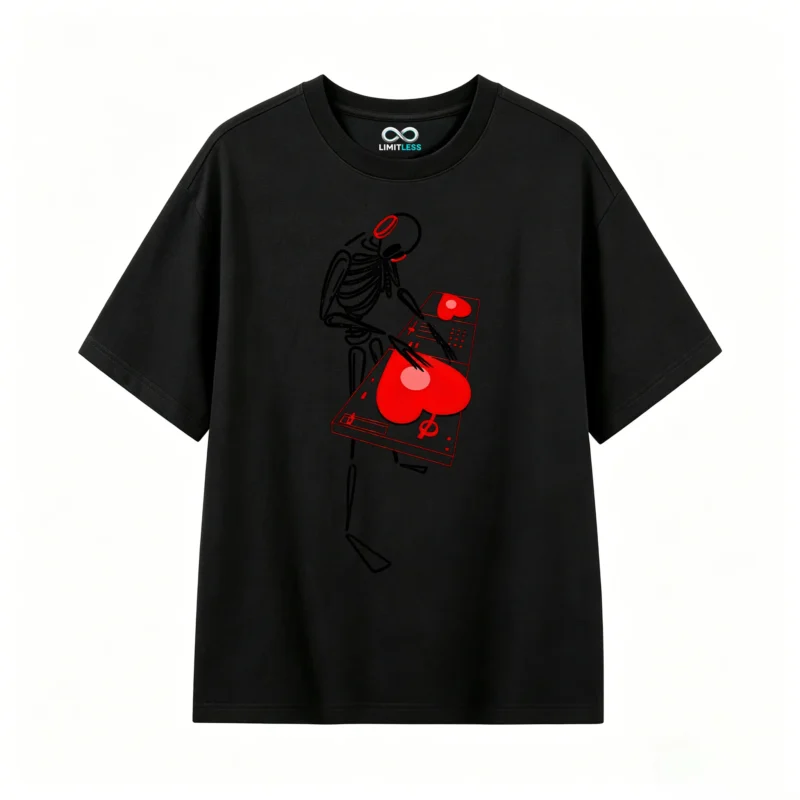 Remera Algodón Estampa Corazón Y2K Diseño Casual Urbano