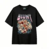 Remera Algodón Estampada Blunt Flores Ojos Estilo Urbano