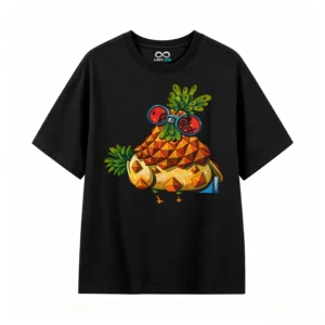 主图_1 Remera Algodón Estampado Piña Lentes Verano Premium Envío