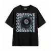 主图_1 Remera Algodón Estampado Ojo Psicodélico Trendy Oversize