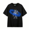 Remera Algodón Estampado Esqueleto Blue Urbano Oversize