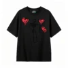 主图_1 Remera Algodón Estampado Corazones Aesthetic Oversize Premium