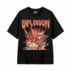 Remera Algodón Explosión Esqueletos Diseño Grunge Urban Estilo