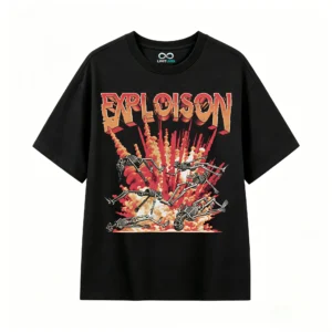 Remera Algodón Explosión Esqueletos Diseño Grunge Urban Estilo