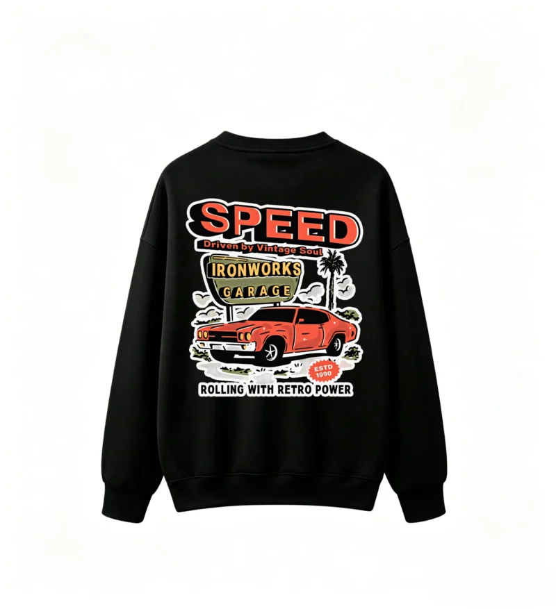 主图_1 Vintage Garage Muscle Car Sweatshirt