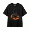 Remera Algodón Estampado Fuego Casual Urbano Diseño Premium