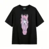 Remera Algodón Estampado Caballo Rosa Casual Premium