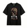 主图_1 Remera Algodón Estampado Tigre Calaveras Diseño Rock Urbano