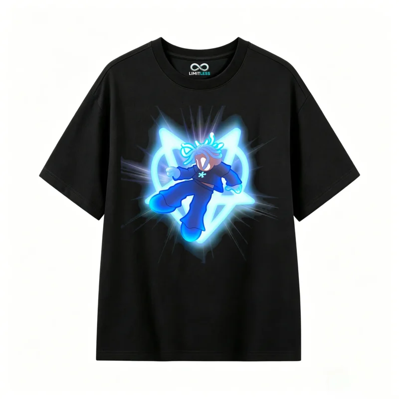 主图_1 Remera Algodón Estampado Anime Cyberpunk Urbano Oversize