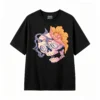 主图_1 Remera Algodón Estampado Calavera Flores Arte Urbano Premium