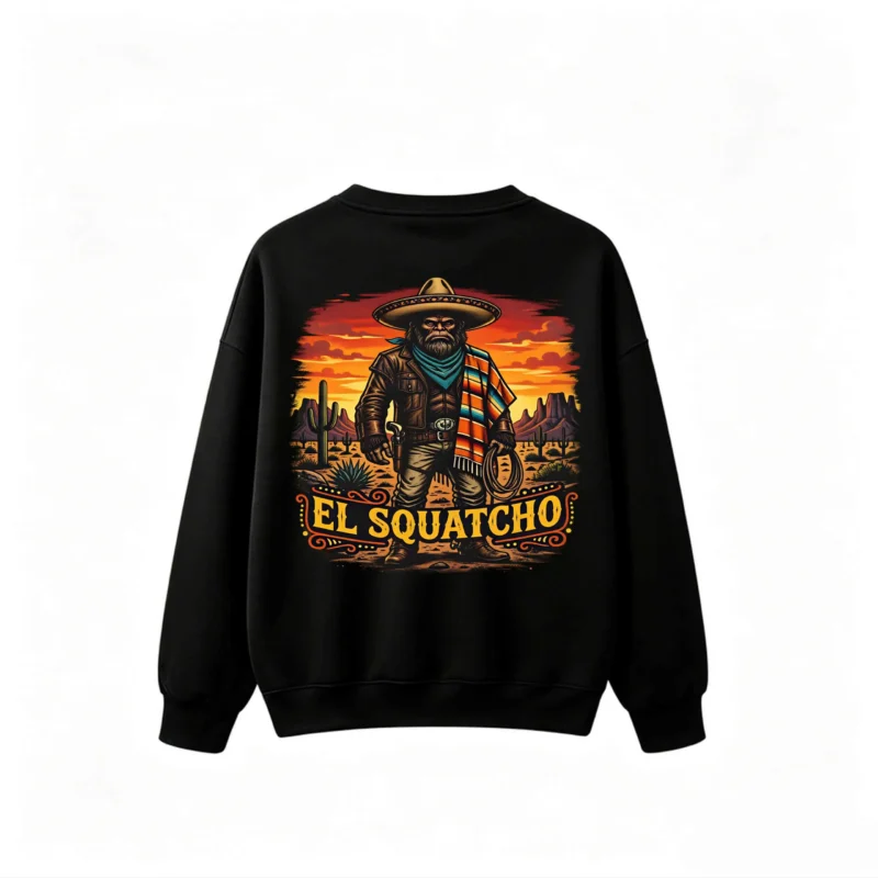 主图_1 El Squatcho Mexican Cowboy Bigfoot Sweatshirt