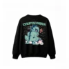 Chupacabra Mythical Creature Back Print Sweatshirt