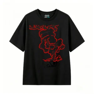 Remera Algodón Estampado Explosión Diseño Urbano Oversize