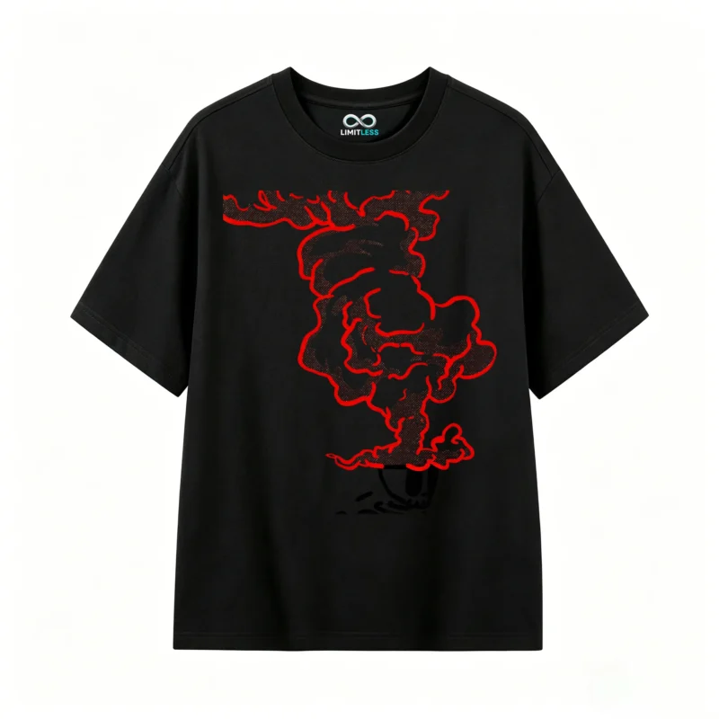 主图_1 Remera Algodón Estampado Explosión Diseño Urbano Oversize