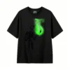 主图_1 Remera Algodón Estampado Calavera Fuego Neon Urbano Premium