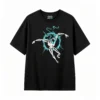 主图_1 Remera Algodón Estampado Esqueleto Neón Urbano Oversize