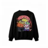 主图_1 Psychedelic Monster Art Back Print Crew Neck Sweatshirt