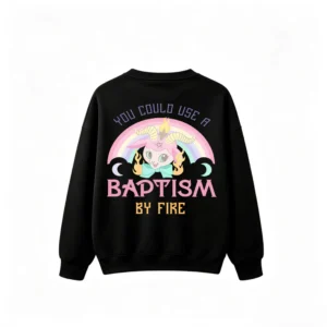 主图_1 Pastel Goth Rainbow Goat Baptism By Fire Sweatshirt