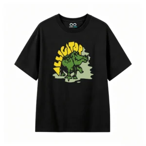 主图_1 Remera estampada cocodrilo gráfico