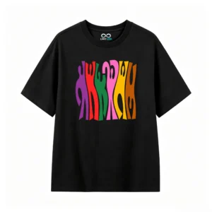 Remera estampada figuras full color