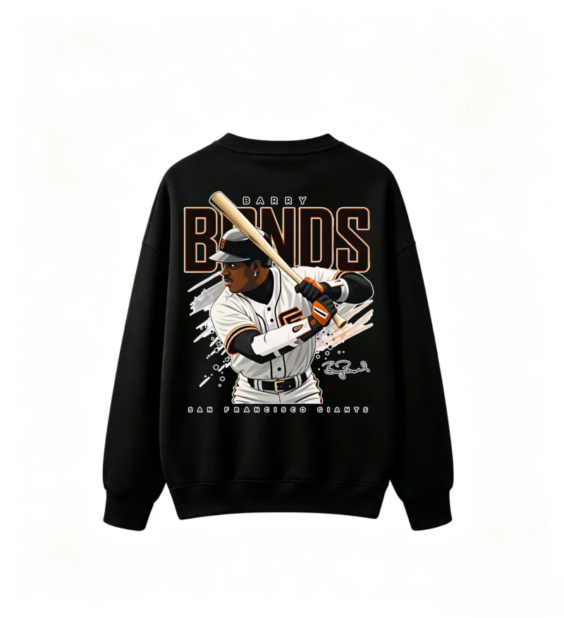 主图_1 Barry Bonds Baseball Legend Graphic Crew Neck Sweatshirt