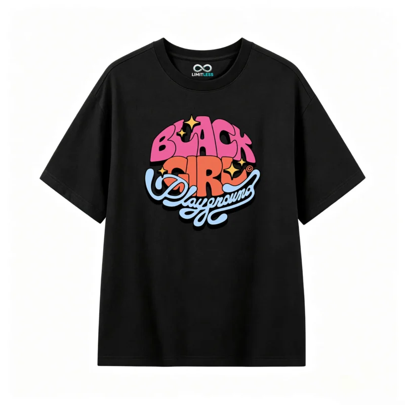 Remera estampada Black Girl retro