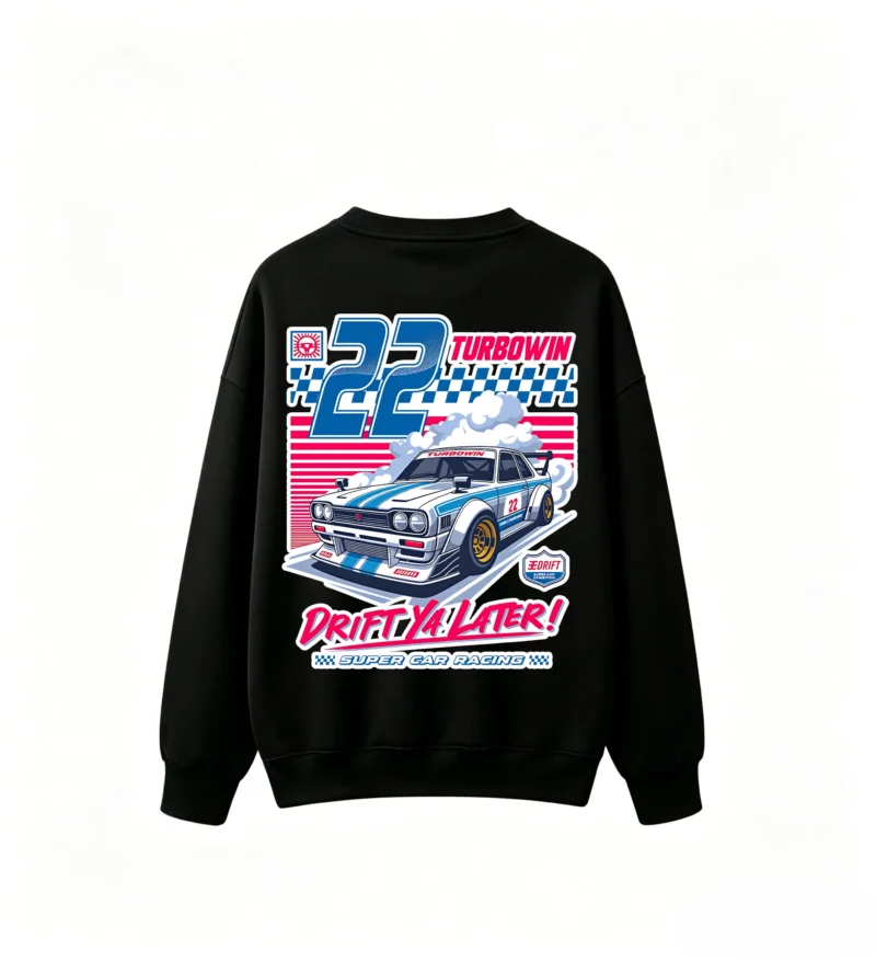 主图_1 Jdm Drift Car 22 Back Graphic Sweatshirt