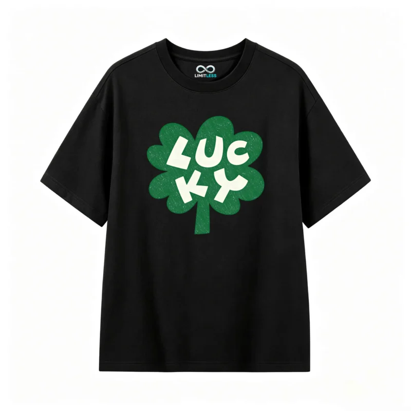 Remera estampada trébol Lucky suerte