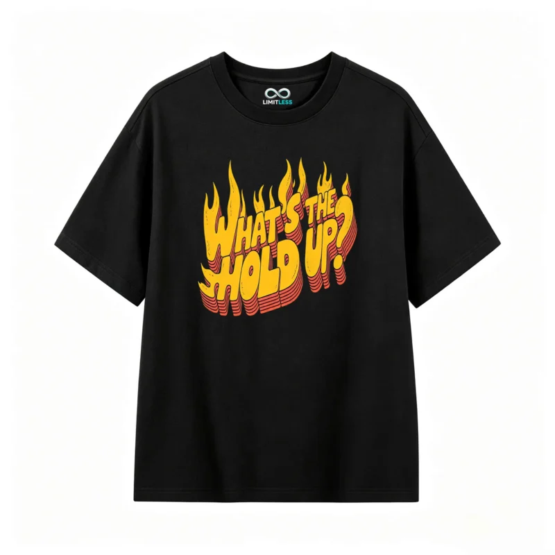 Remera estampada What's The Hold Up Fire