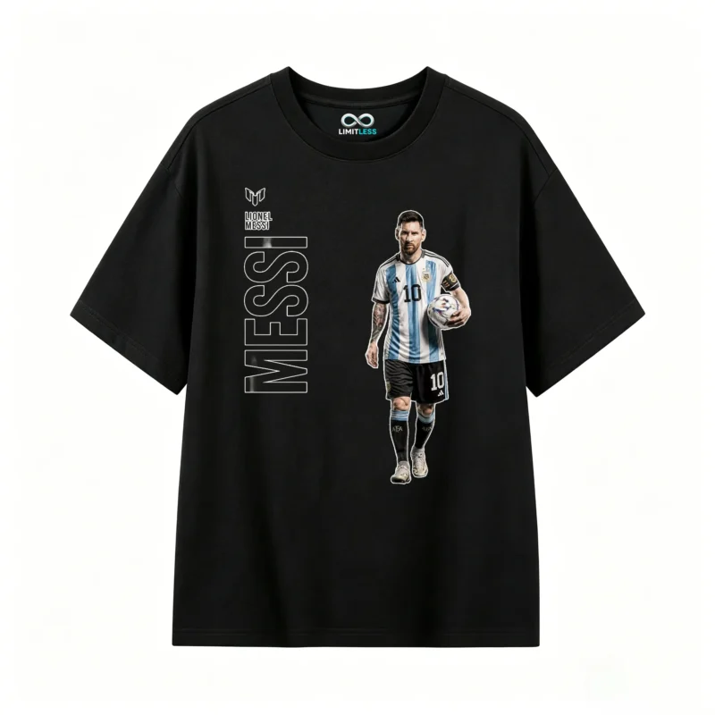 主图_1 Remera de Algodón con Estampa de Messi N°10 Selección Argentina