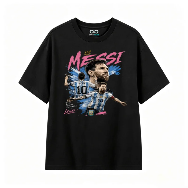 主图_1 Camiseta Estampada Leyenda Messi, Indumentaria de la Selección Argentina