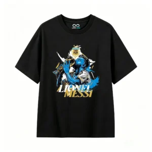 主图_1 Remera Algodón Messi Besando Copa Mundial, para Hinchas Argentinos