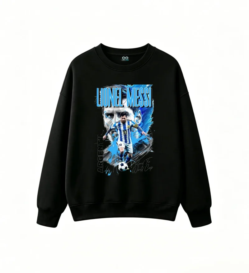 Sudadera polar estampa gráfica Lionel Messi para hinchas de Argentina