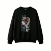 Sudadera polar estampa vertical Lionel y Messi con Copa Mundial