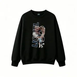 主图_1 Sudadera polar estampa vertical Lionel y Messi con Copa Mundial