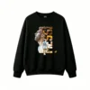 主图_1 Sudadera polar retrato de Messi con letras huecas verticales