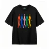 Remera estampada colorido diseño moderno