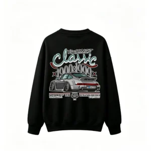 Classic 1900-1999 RWB Sports Car Back Graphic Sweatshirt