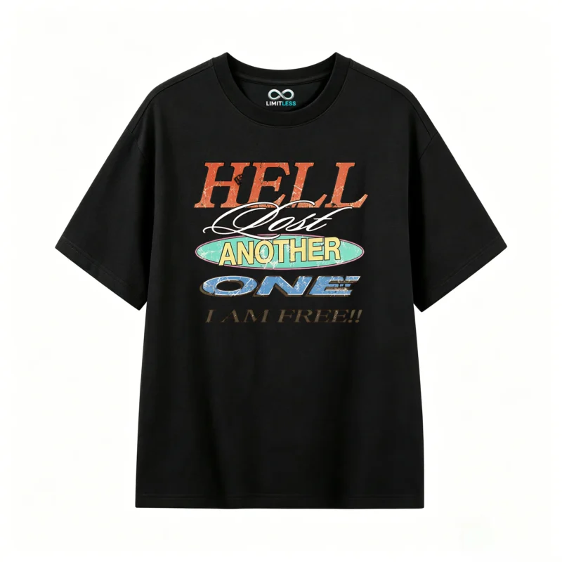 主图_1 Remera estampada Hell vintage gráfico