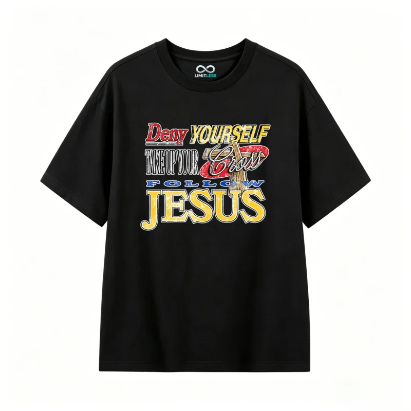 Remera estampada Cross Jesus religiosa