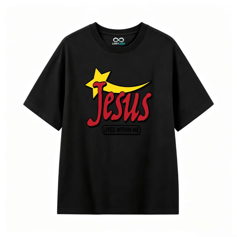 Remera estampada Jesus estrella