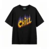 Remera estampada Chill Fuego gráfico