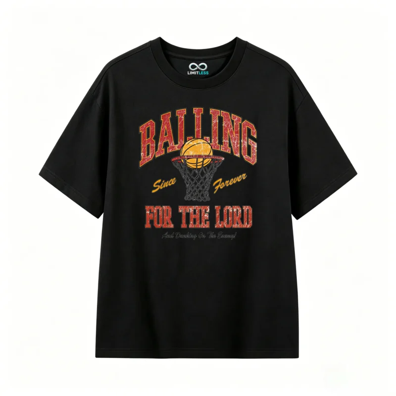 主图_1 Remera estampada básquet Balling retro